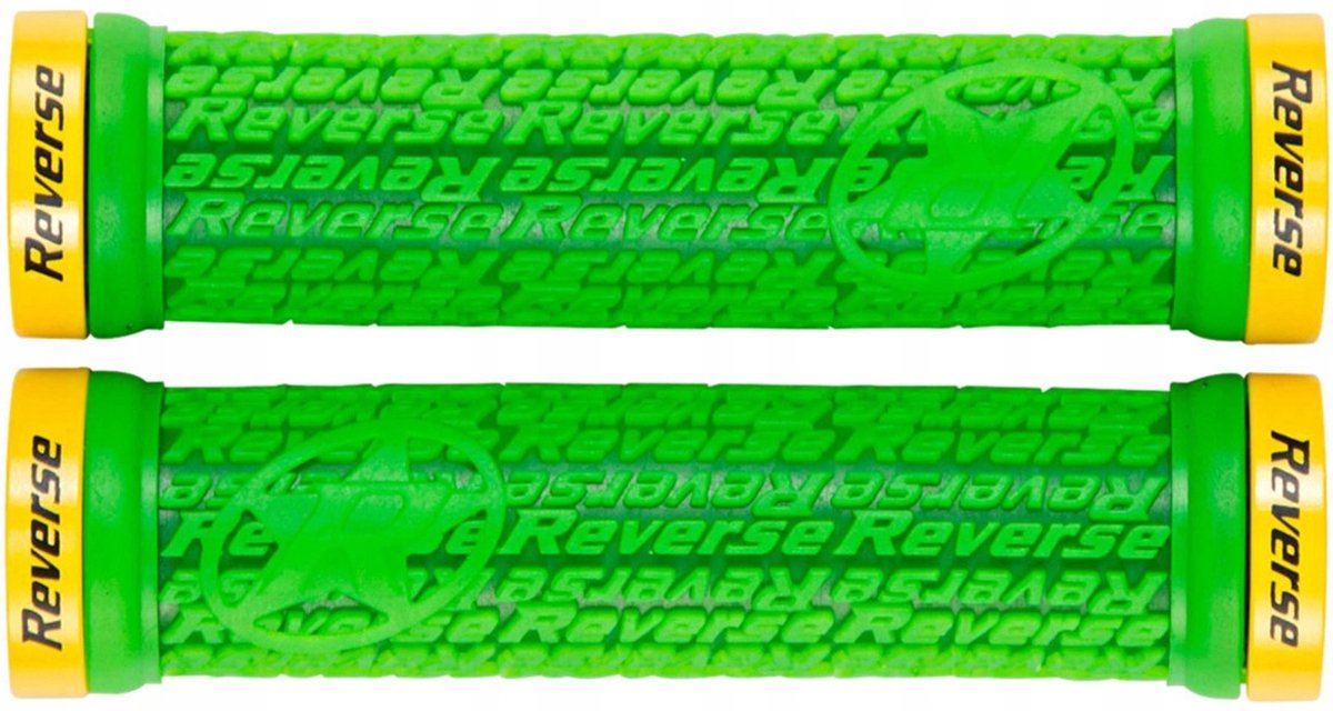 Reverse Stamp Fietshandvatten 30mm 135mm Groen/Geel