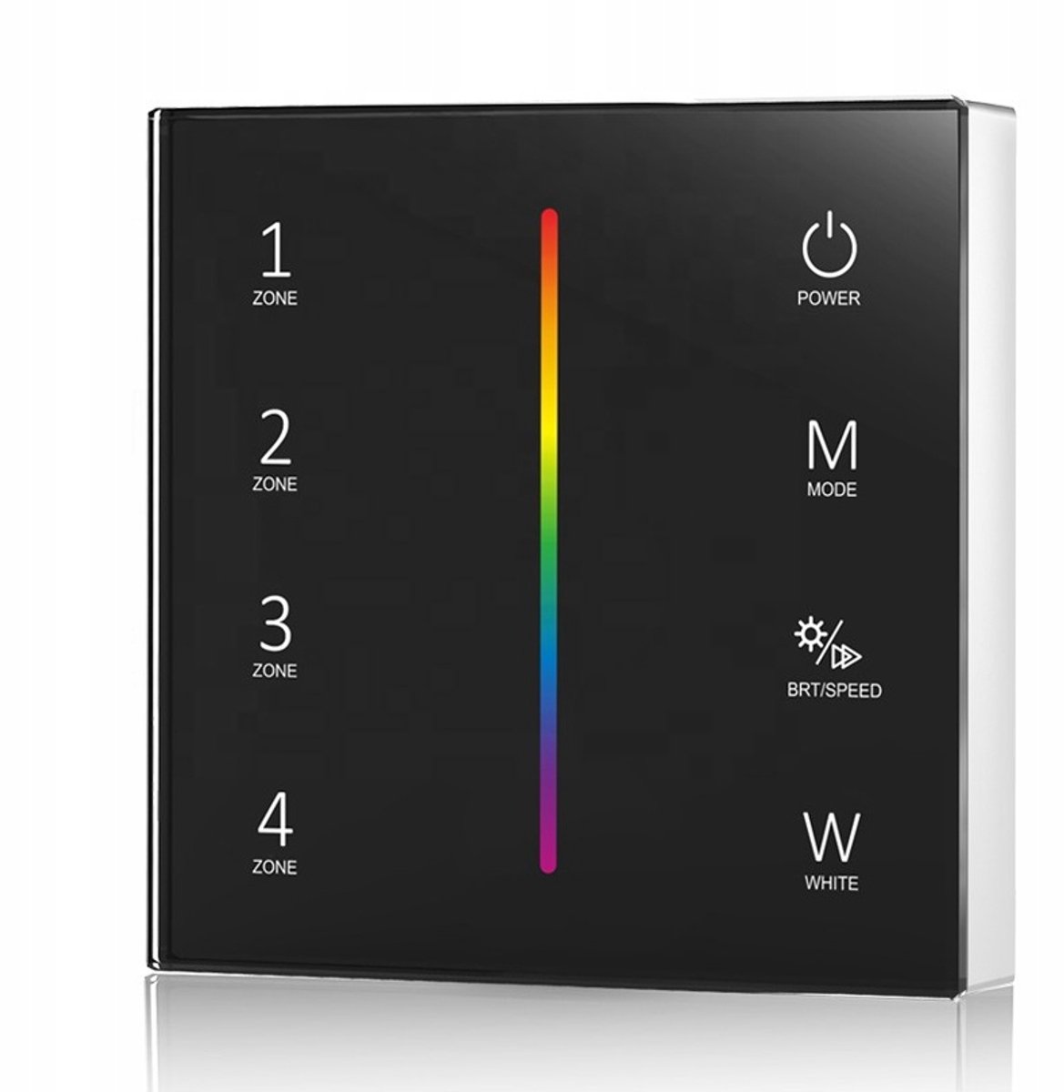 Afstandsbediening RGB RF 4 Zones Paneel Zwart SD Serie TUYA