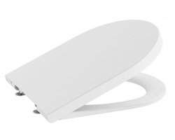 Roca Inspira Ronde WC-bril, softclose, mat wit, 36,8x44,2 cm