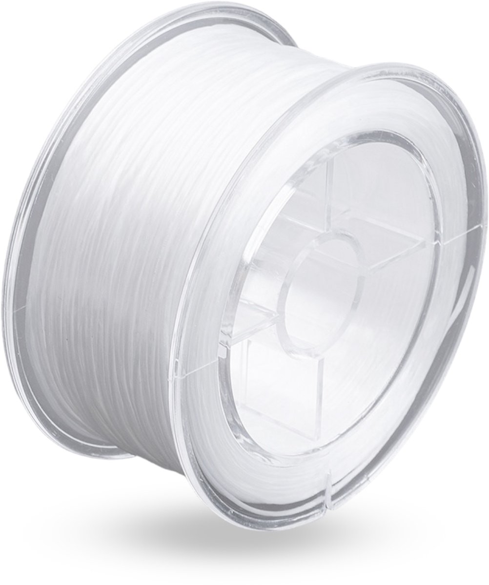 Elastisch Wit Kralendraad 0.6mm, 50m Spoel
