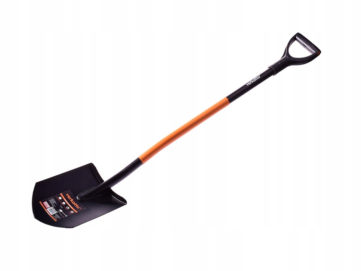 Puntige schop met metaalstaal, 124 cm