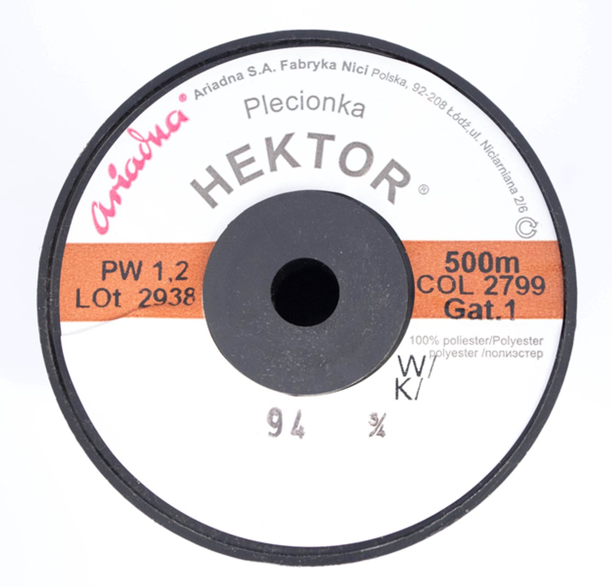 Hektor 1,2 mm Garen Zwart - Leer, Schoenen, Ambacht - 500m