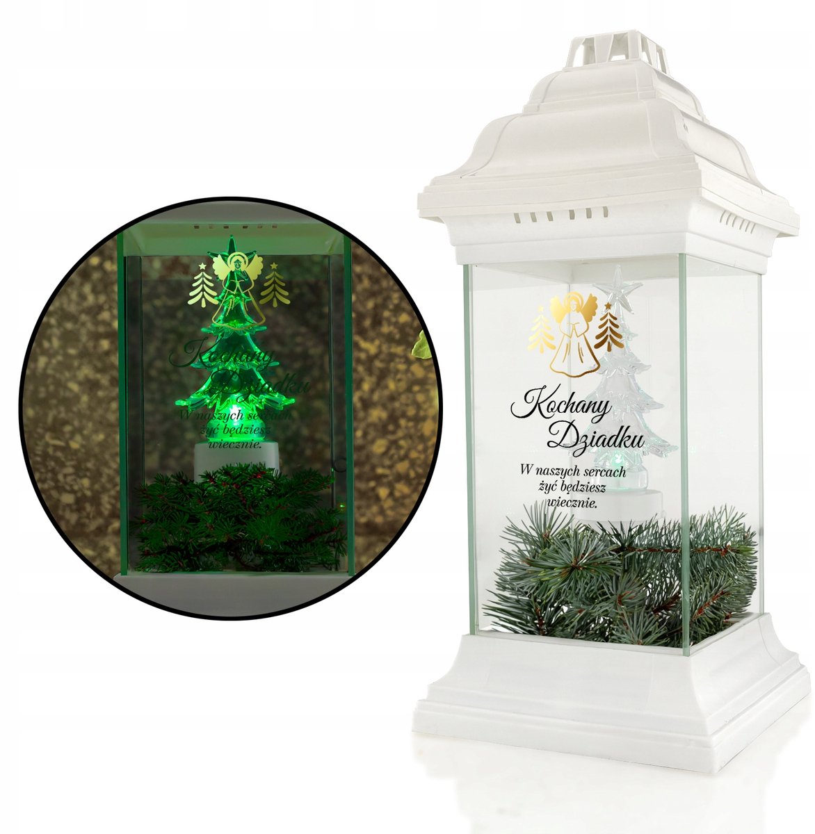 Grote XXL Graflicht met LED Kerstboom Inclusief Dedicatie