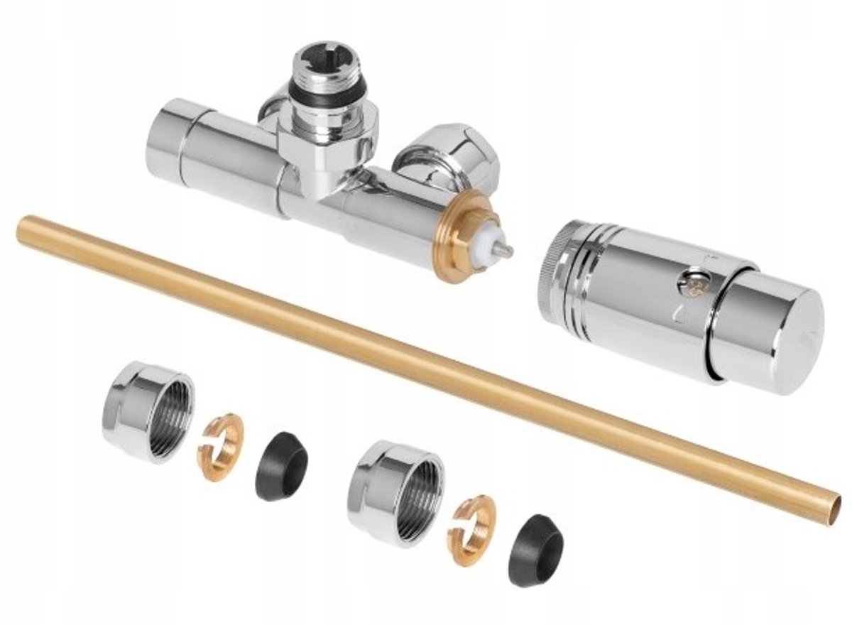 Thermostatische Radiatorafsluiter 1-Gats Chroom Universeel