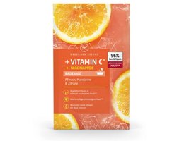 Badzout Vitamin C + Niacinamide - Dresdner Essenz | 1x 80g - Verkwikkend Badzout met Perzik, Mandarijn & Citroen