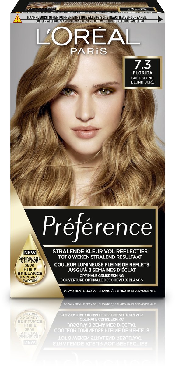 L’Oréal Paris Préférence Récital 7.3 - Goudblond - Haarverf met Color extender