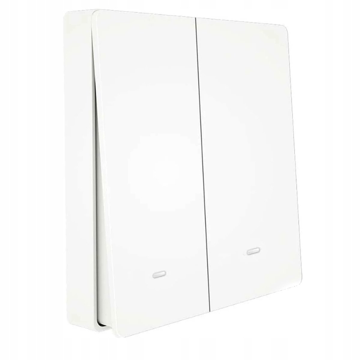 Moes Dubbele RF 433MHz Drukschlaker, 2-kanaals, Wit, Tuya