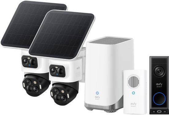 eufy Security eufyCam S4 2-camera set - wit + eufy E340 2K