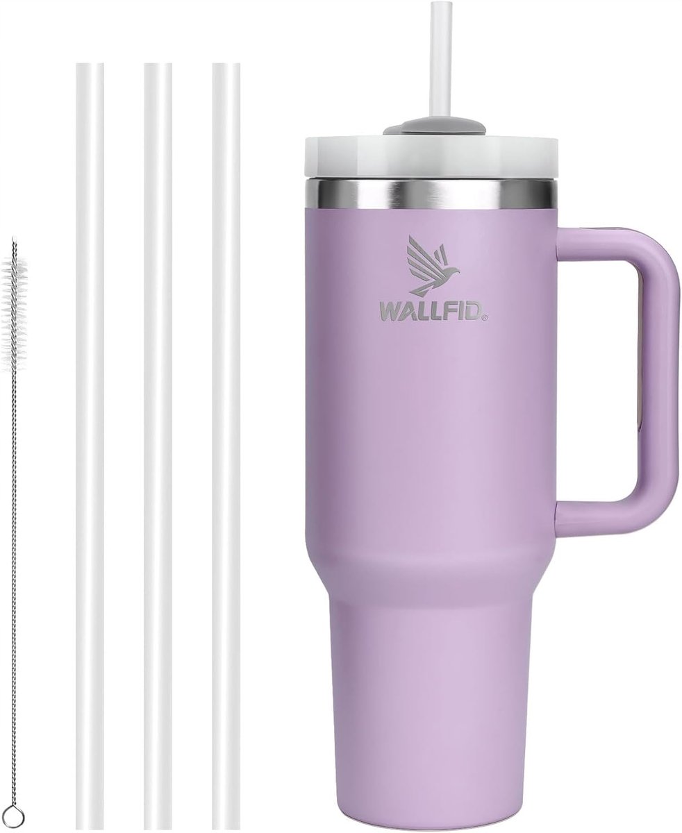 Thermosbeker 1100ml RVS met Rietjes - Koude & Warme Dranken