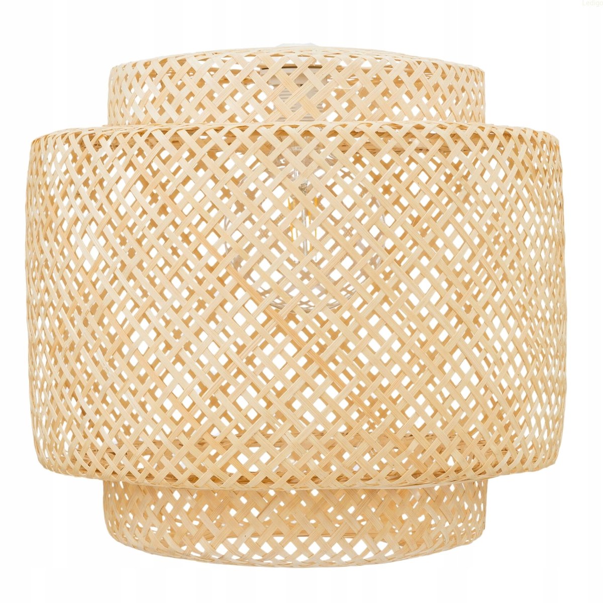 Bamboe Lampenkap Boho 38cm - Handgemaakt, Natuurlijk
