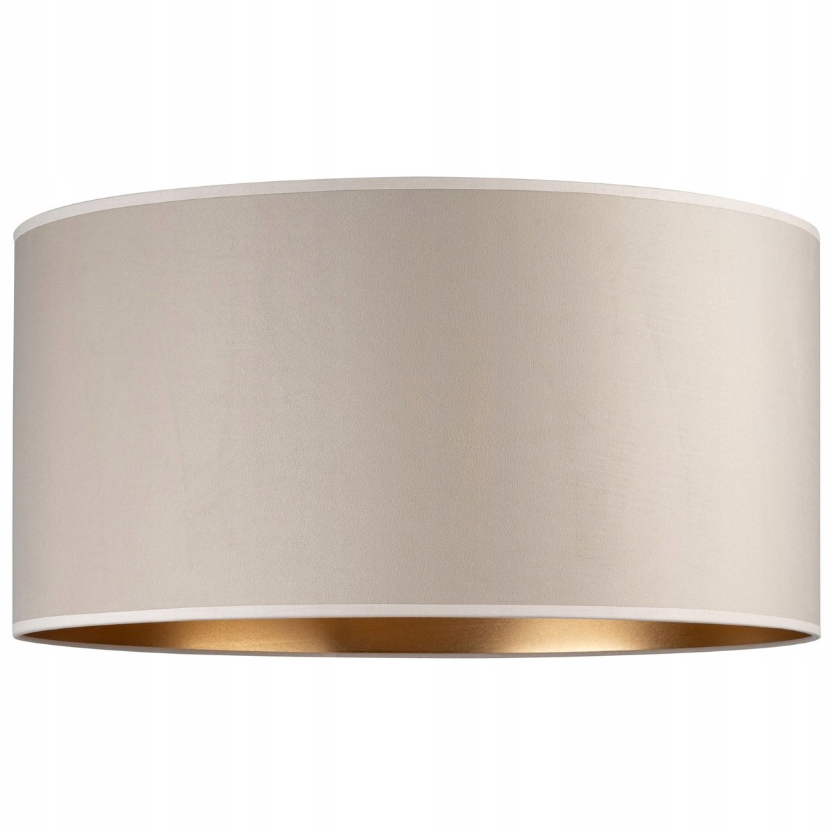 Luxe Velours Lampenkap Rond 50cm Beige Goud