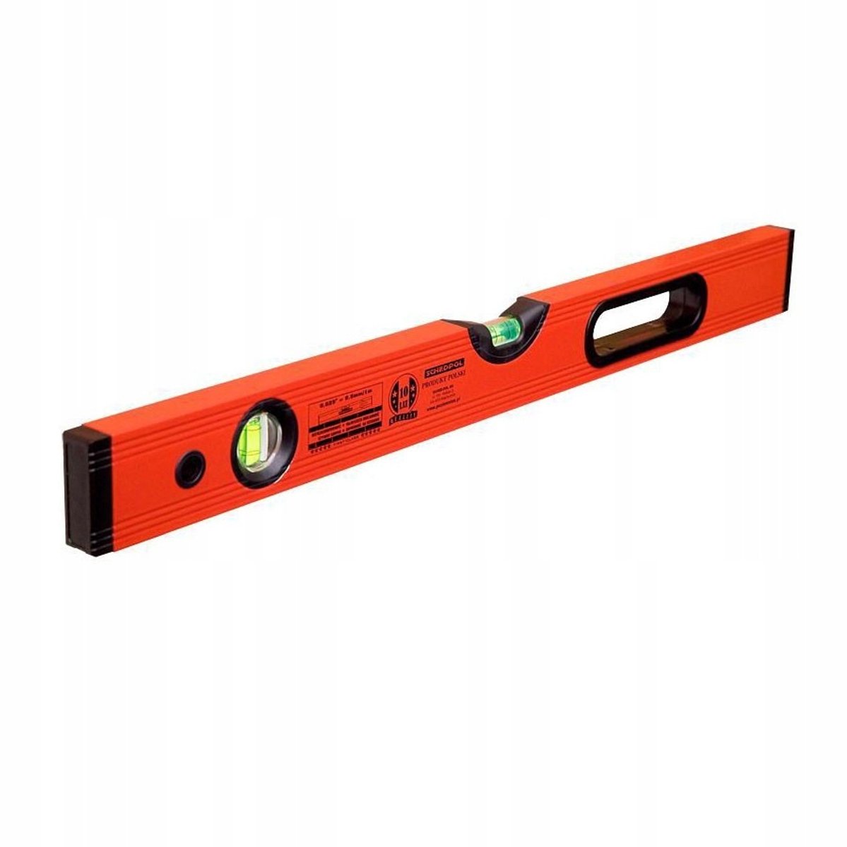 Professionele Aluminium Waterpas 120cm met Handvat - Rood