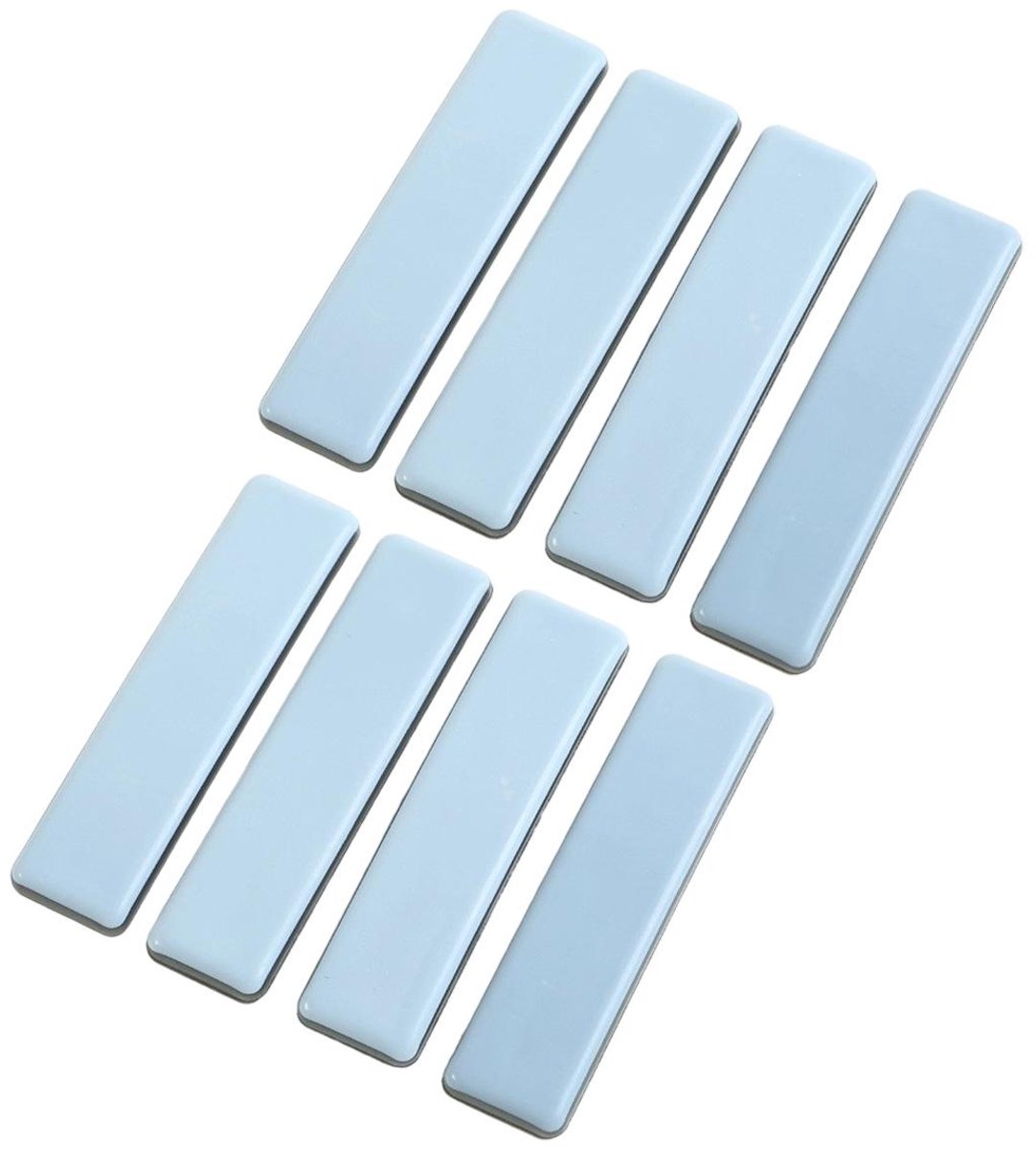 TuseRxln Teflon Meubelglijders - Antivibratie - Zelfklevend & Slijtvast - 8 Stuks - Voor Houten Vloeren Blauw/Zwart