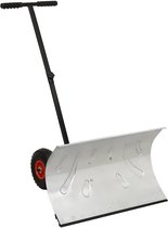 COSTWAY Sneeuwschep 111 cm, Sneeuwruimer met Ergonomisch Handvat & Aluminium Steel, Lichtgewicht voor Oprit en Sneeuwpoppen Maken (Oranje, 111 cm