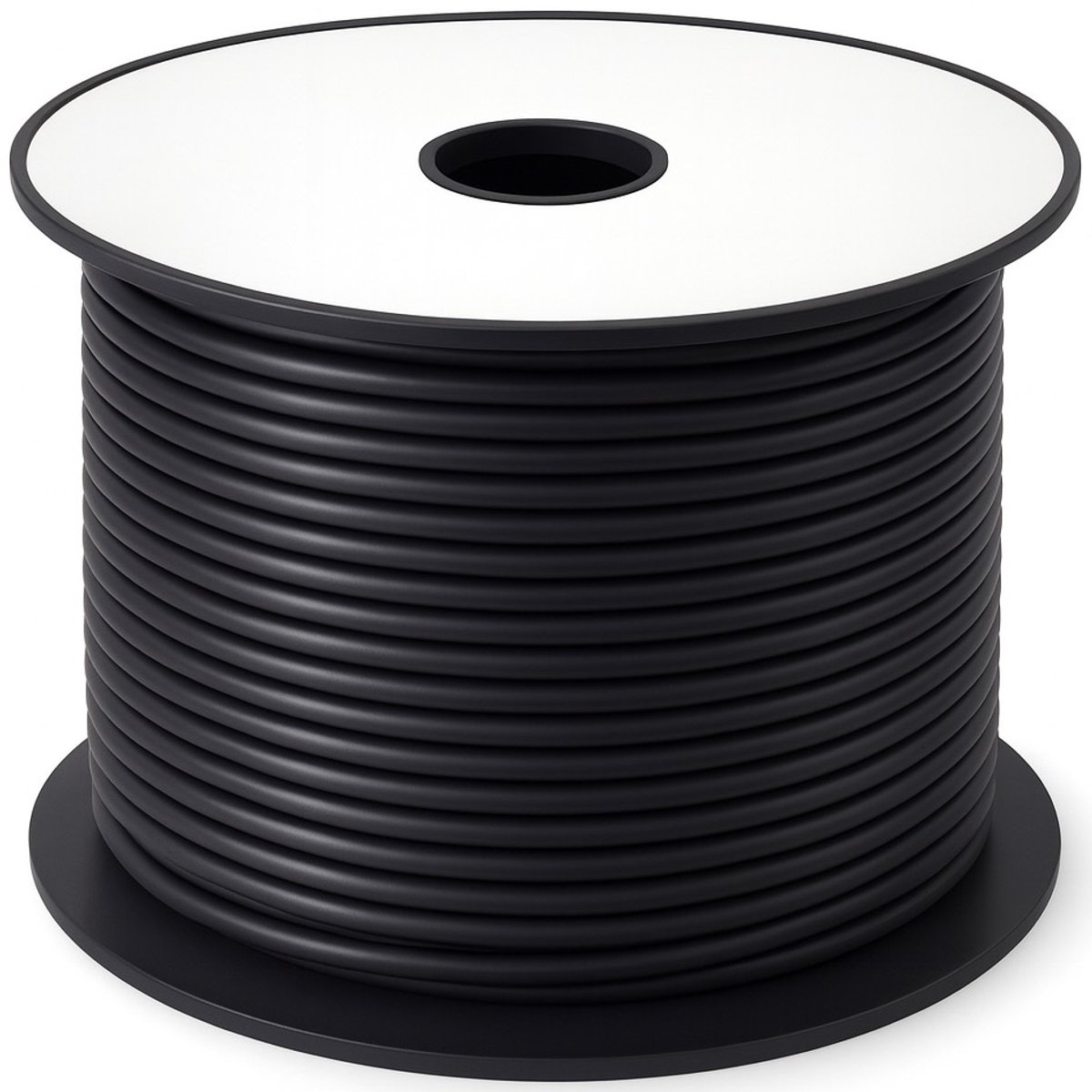 Nedis Microfoonkabel - 2 x 0.35 mm² - Koper - 100 m - Rond - PVC - Zwart - Rol