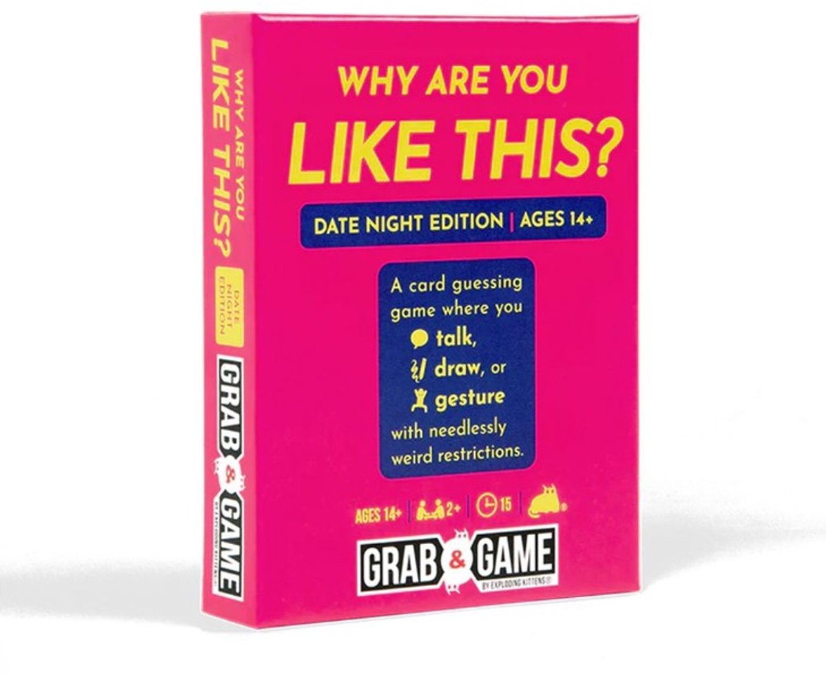 Why Are You Like This? – Date Night Edition – Grab & Game – Partyspel voor Volwassenen – Reisspel van Exploding Kittens – Base Game - (Engels / English)