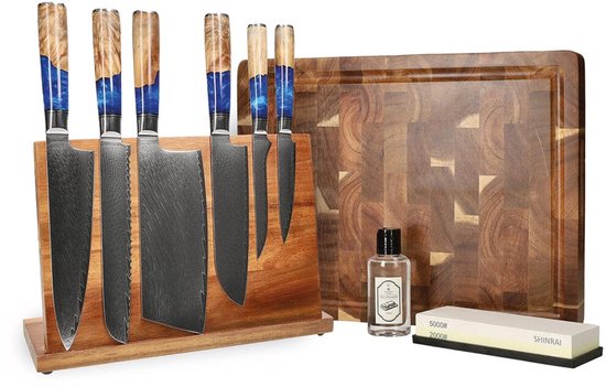 Shinrai Knives - Epoxy Sapphire Mega Bundel - All you need