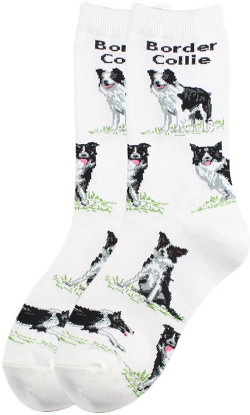 Lina & Lily Dames colsjaal met honden print - Beagle