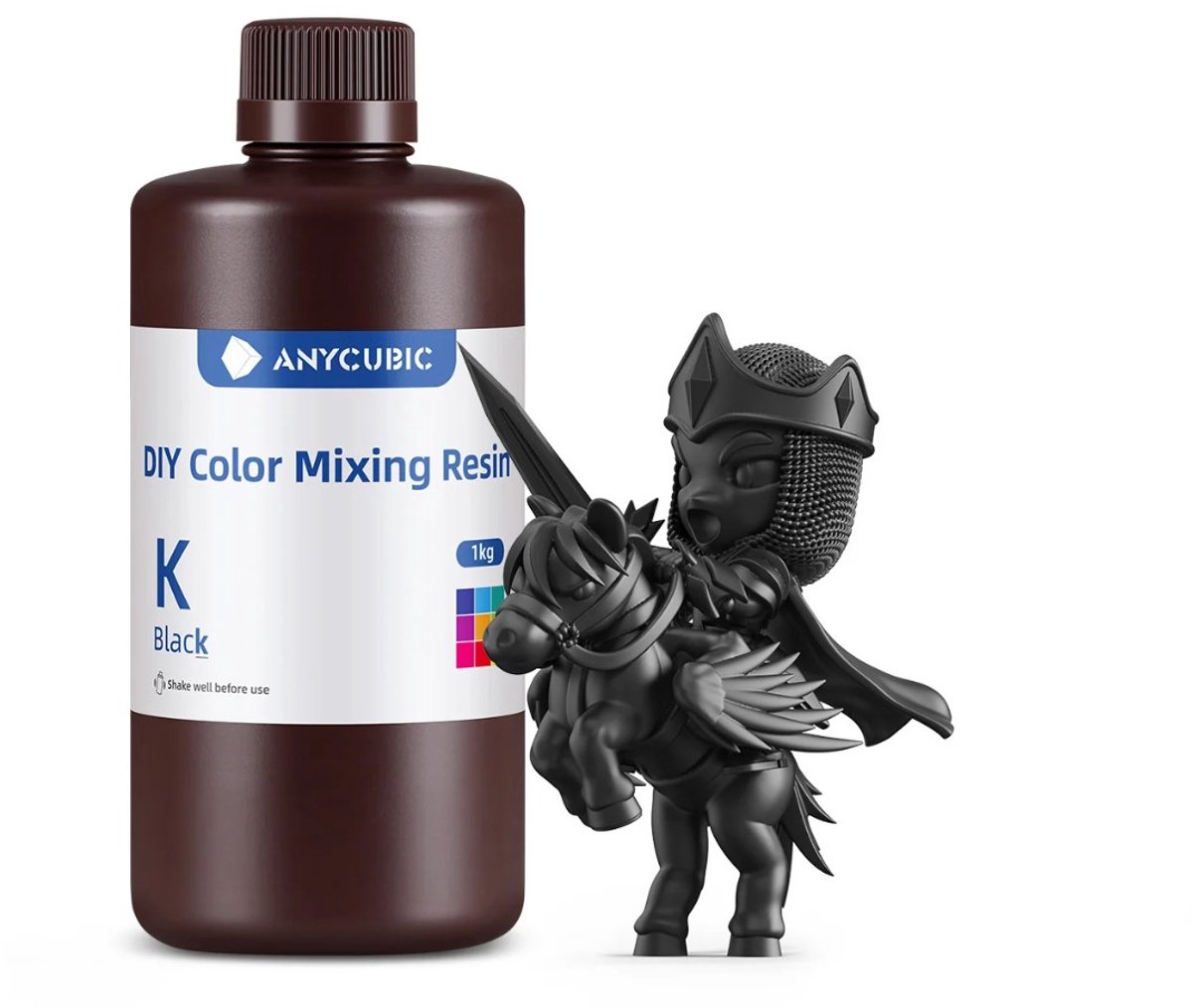 Anycubic SLA 3D printer DIY UV resin 1 liter - Black / Zwart