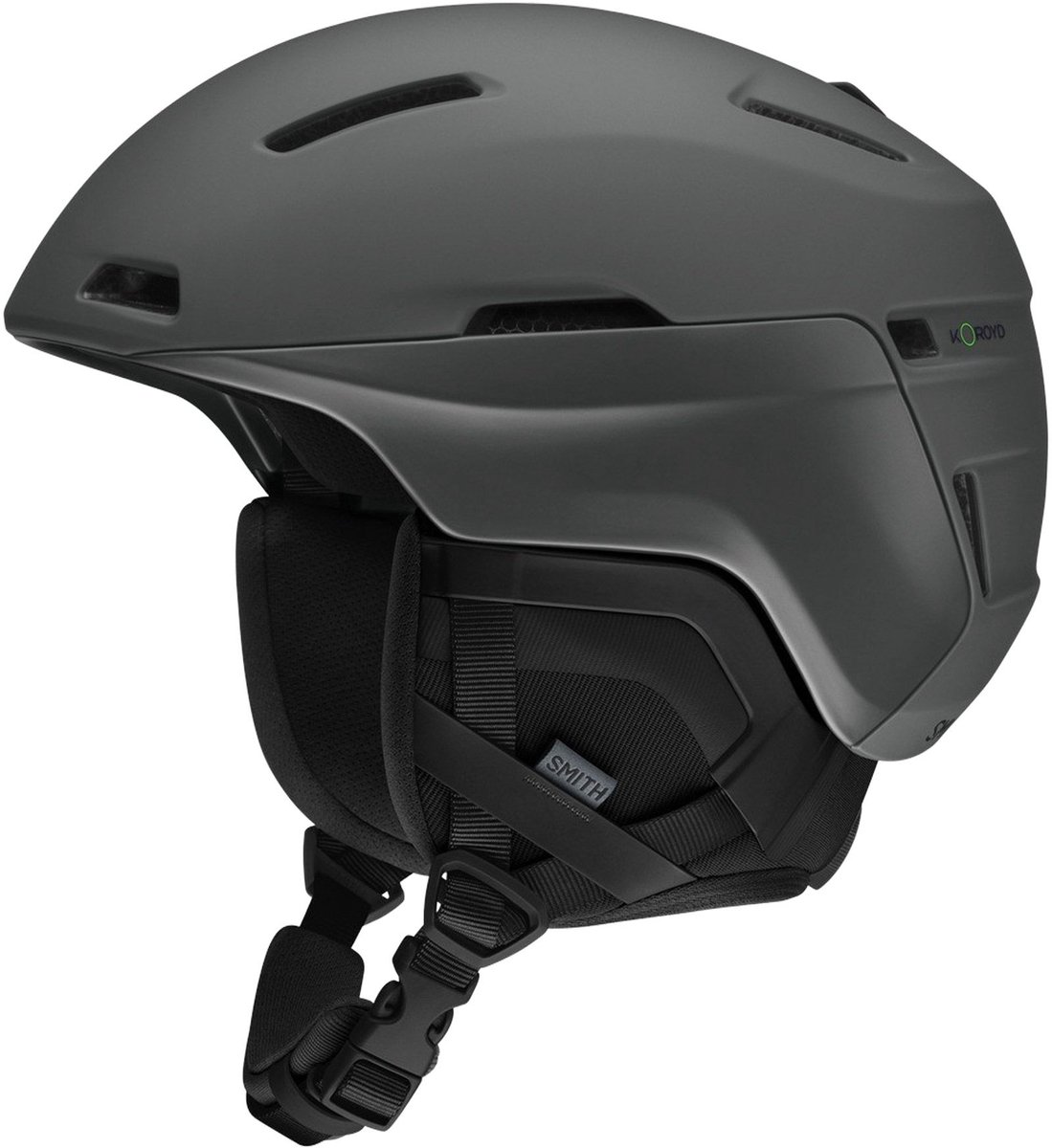 Skihelm Smith Unisex Accel Matte Slate-59 63 cm Grijs
