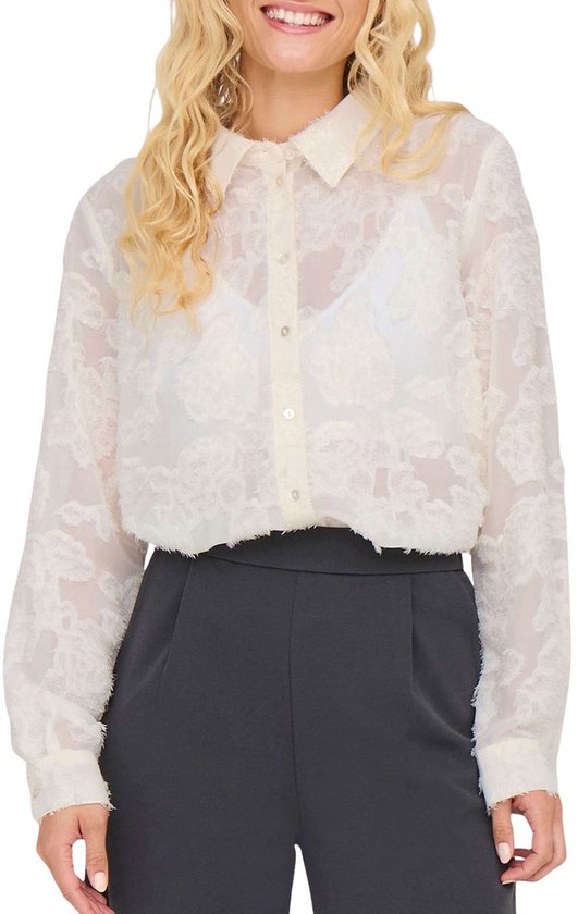 Jacqueline de Yong Blouse Jdymaia L/s Shirt Wvn 15332572 Cloud Dancer Taille Femme - M