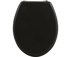 MSV WC Bril - CLEO - Toiletbril - MDF - Zwart