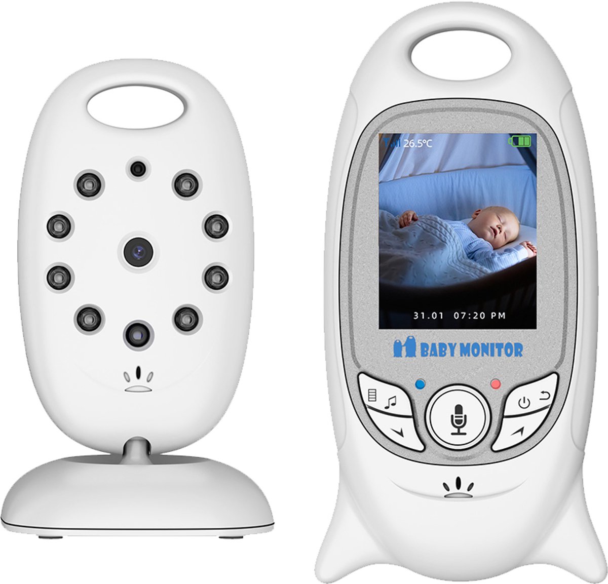 Babyfoon Camera met Nachtzicht en Temperatuurweergave