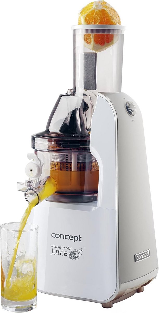 Slowjuicer met XXL Vulopening (7,5 cm) - Ideaal voor Bessen - Krachtig & BPA-vrij