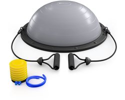 Hop-Sport HS-L058B – Balancetrainer – Met Expanders – Antislip Oppervlak – Grijs