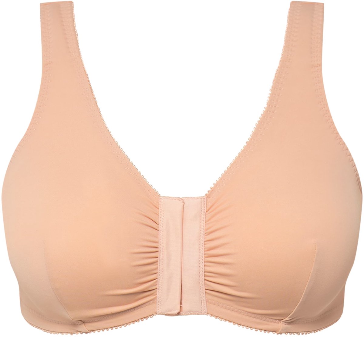 Ulla Popken Dames - Bustier borstvoedingsbeha voorsluiting - Klassiek champagne