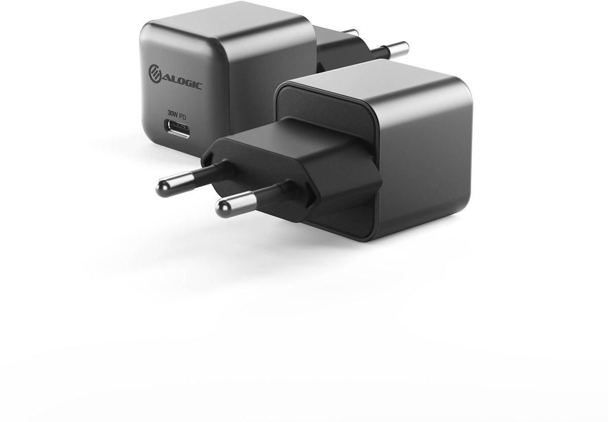 Alogic 1X30 Rapid Power 30.0W GaN Charger 1xUSB-C - Grijs