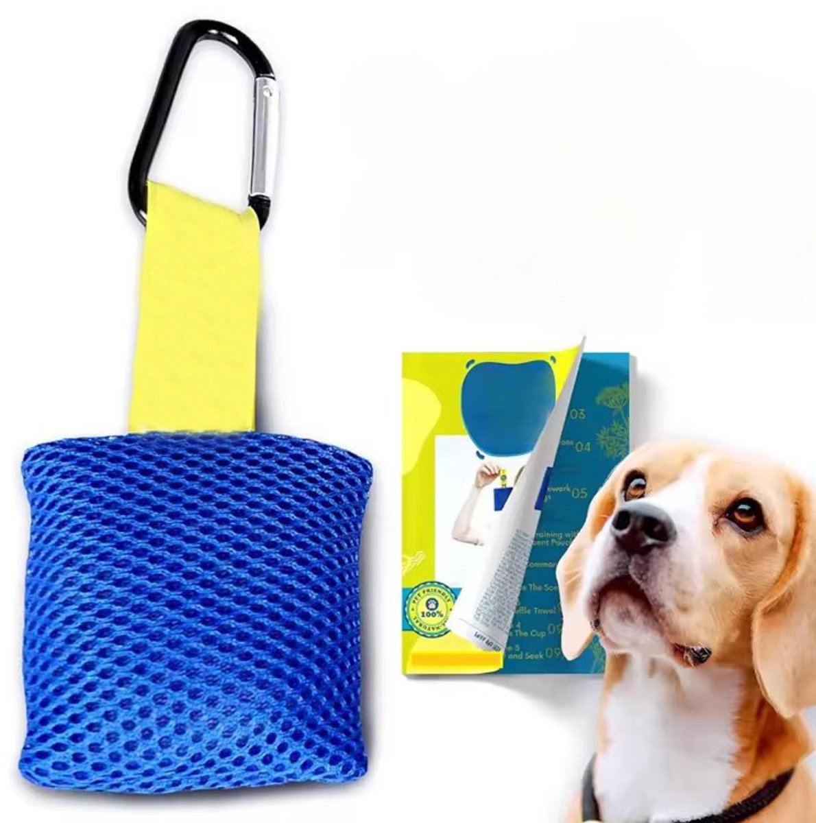 Hondengeurtrainingspakket - Hondengeurtrainingsdoos - Verberg-en-zoek-hondenspeelgoed - Verbeter hersenspellen voor honden - Neusgeurspellen voor honden van alle leeftijden -Een doos met vijf stuks