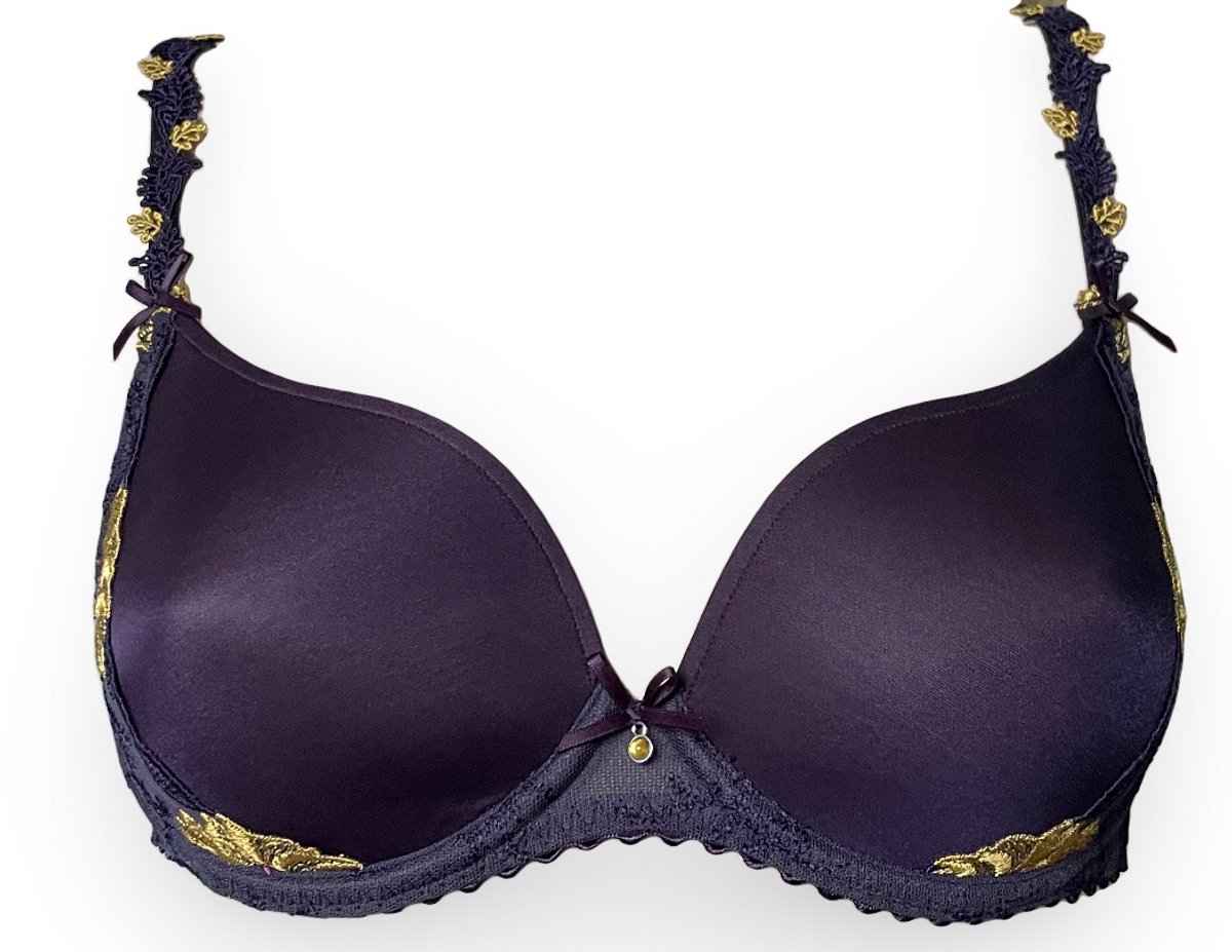 Marie Jo Tonya Beha Kleur Paars met gouden borduursel