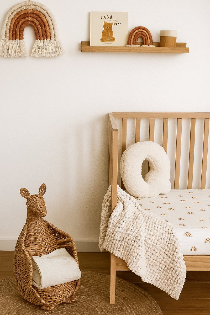 Kraamcadeau Teddy Letterkussen Q - Zacht Letter Kussen voor de Babykamer - 40 x 35 cm - Gepersonaliseerd Babycadeau met Naam Letter - Decoratie Kinderkamer