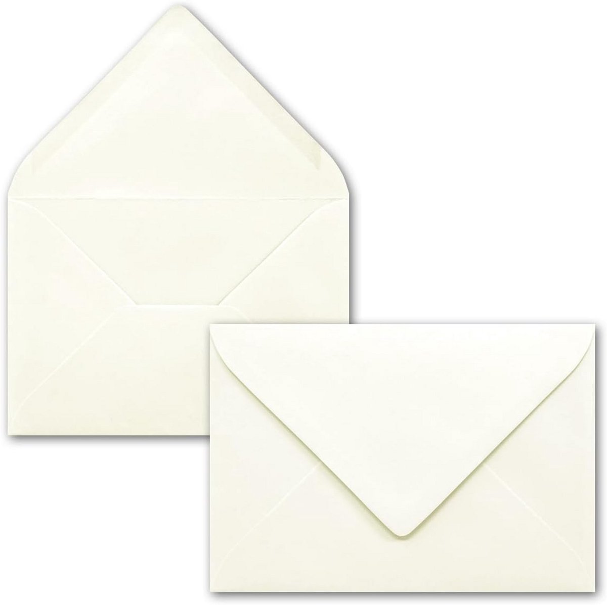 75x Natuurlijk Witte B6 Enveloppen (17,5 x 12,5 cm) voor Wenskaarten en Uitnodigingen