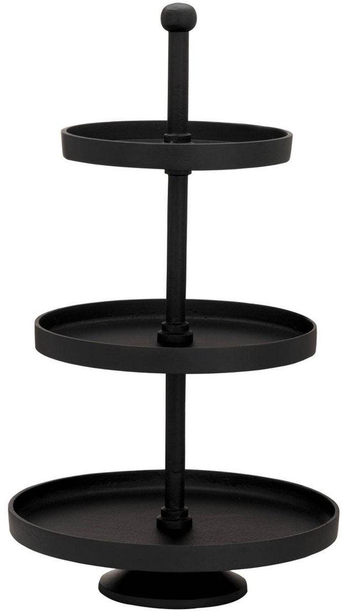 Etagere - Babirik - 3- laags - Zwart - 29,5x51cm - Diameter: 29.50cm - VI Online Products