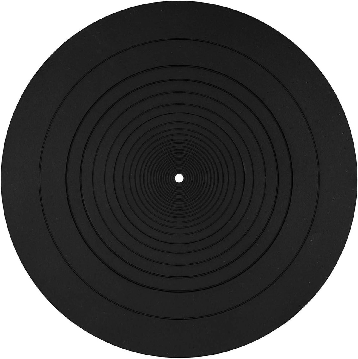 Ronte - Platenspelermat 30 cm | Siliconen Antistatische LP-Slipmat | Antislip Draaitafelpad | Voor Alle LP Vinylplatenspelers | Thuisgebruik Vinylplaten Accessoire
