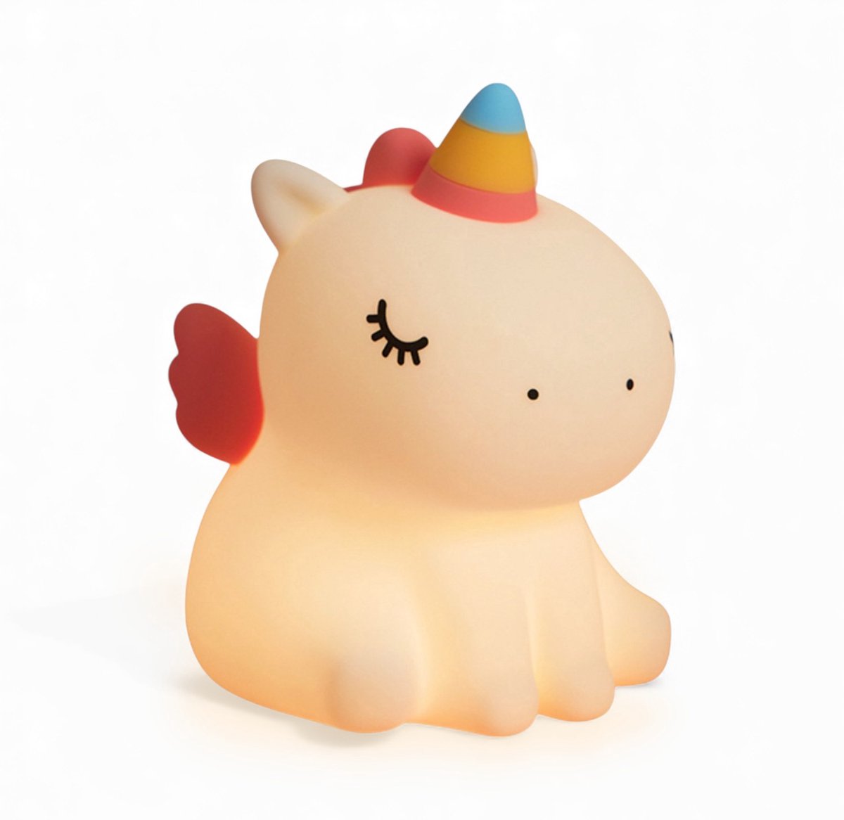 Kinder Nachtlampje Eenhoorn – LED Baby Nachtlamp – Dimbaar & Touch Sensor – Warm Wit Licht – USB Oplaadbaar – Zacht Siliconen – Veilig voor Kinderen – 30 Min Timer — cadeau in Spellen & Speelgoed - foto 5