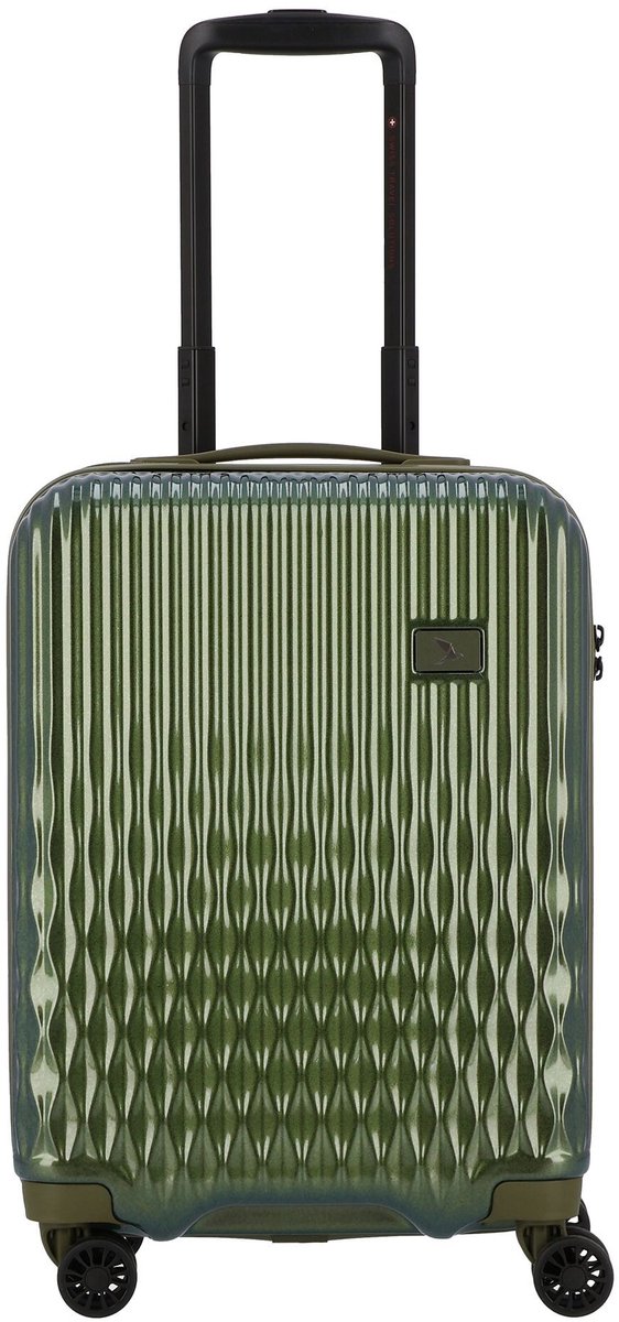 Pack Easy Flow 4 wielen Cabinewagen S 52 cm - Harde bagage - TSA slot - bronze grün