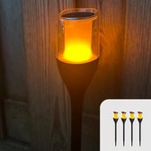 Lifetime - Op zonne-energie - Zwarte - Ronde - Buitenverlichting
