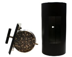 Abcat - houtrookfilter Ø150mm zwart - Minder uitstoot - Eenvoudig schoon