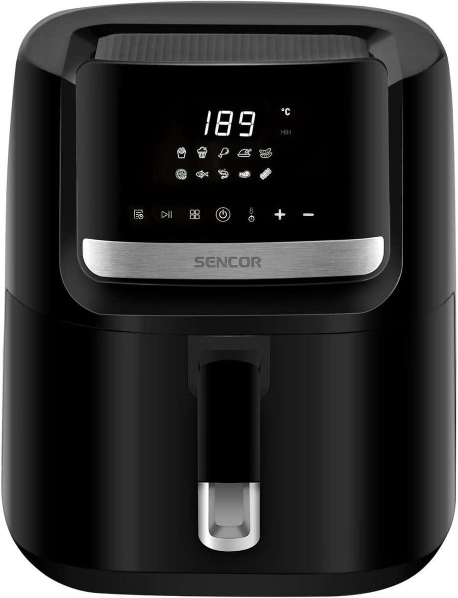 Grote Airfryer 6.5L met Digitale Touchbediening en Timer