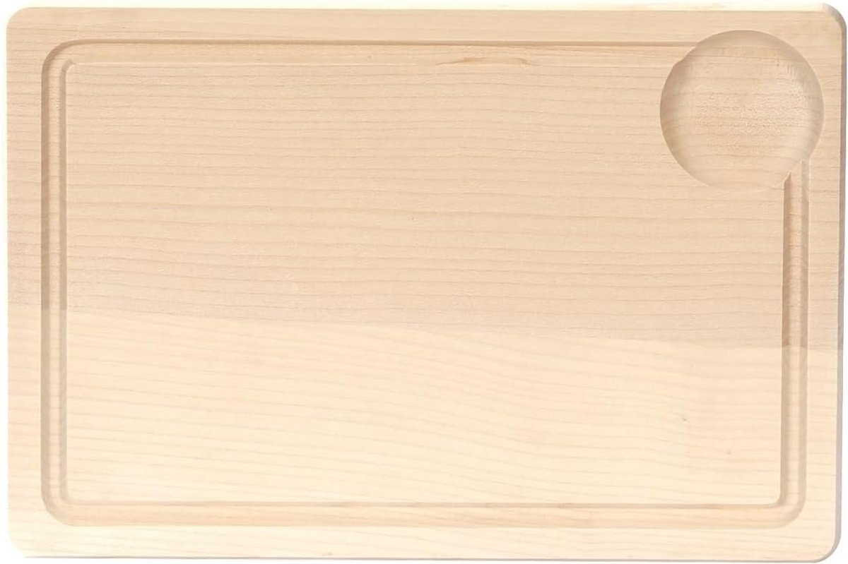 Houten Snijplank met Sapgoot en Opvangbak - Stevig en Duurzaam Keukenplank