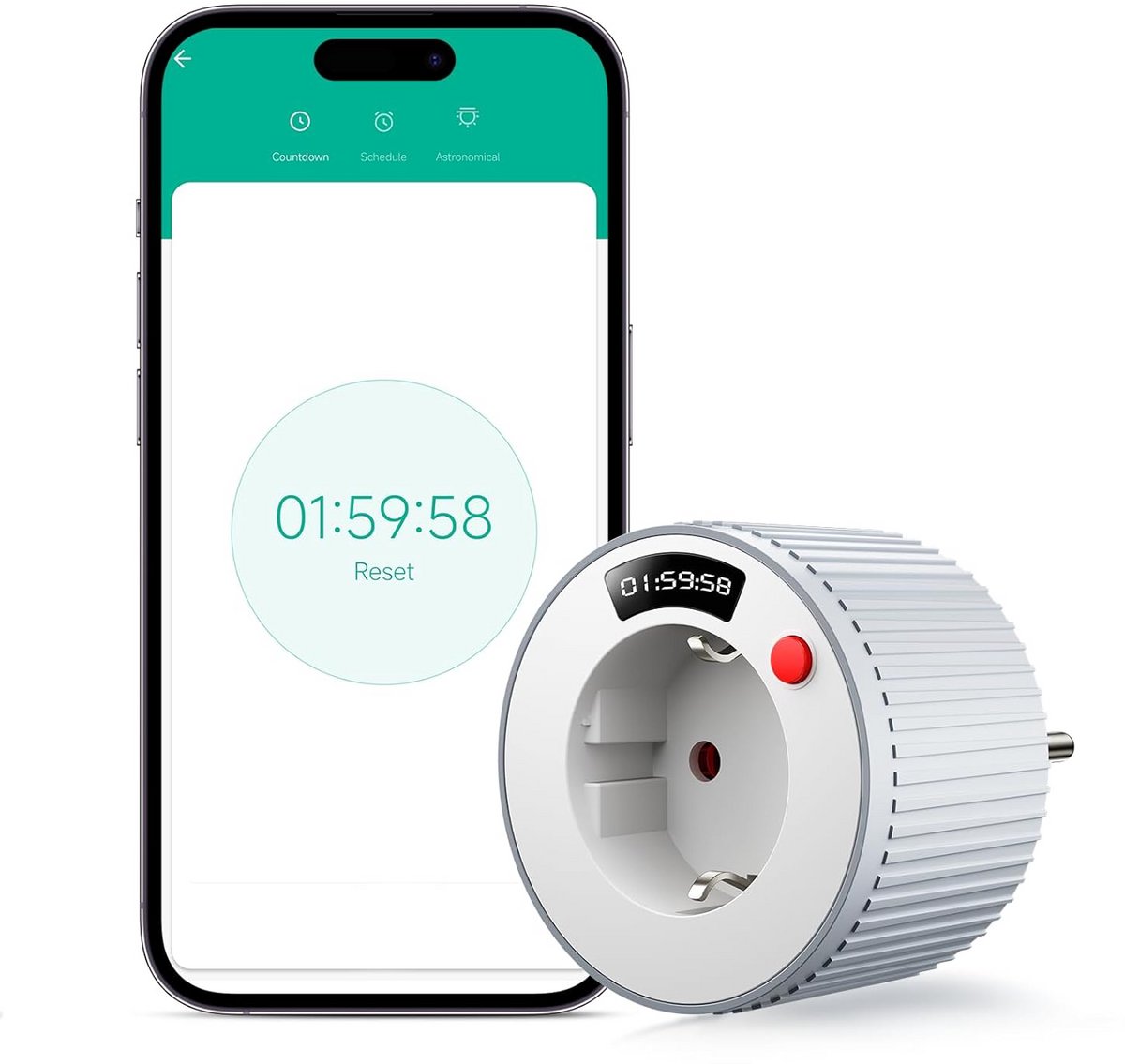 Slimme WiFi-socket met timer en appbediening