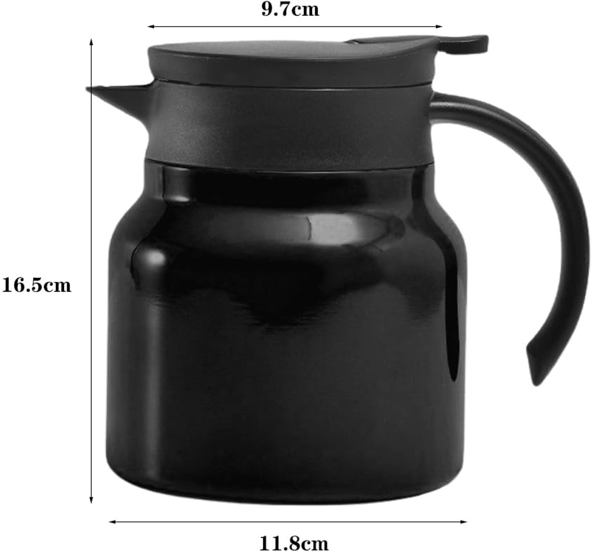 Unyqoos® Stijlvolle roestvrijstalen thermoskan met ingebouwd filter en thermometer — cadeau in Koken & Dineren - foto 2