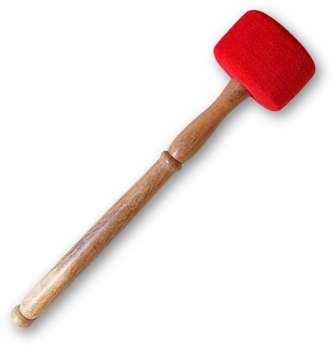 Aanslagstok rood vilt XL - 33 cm