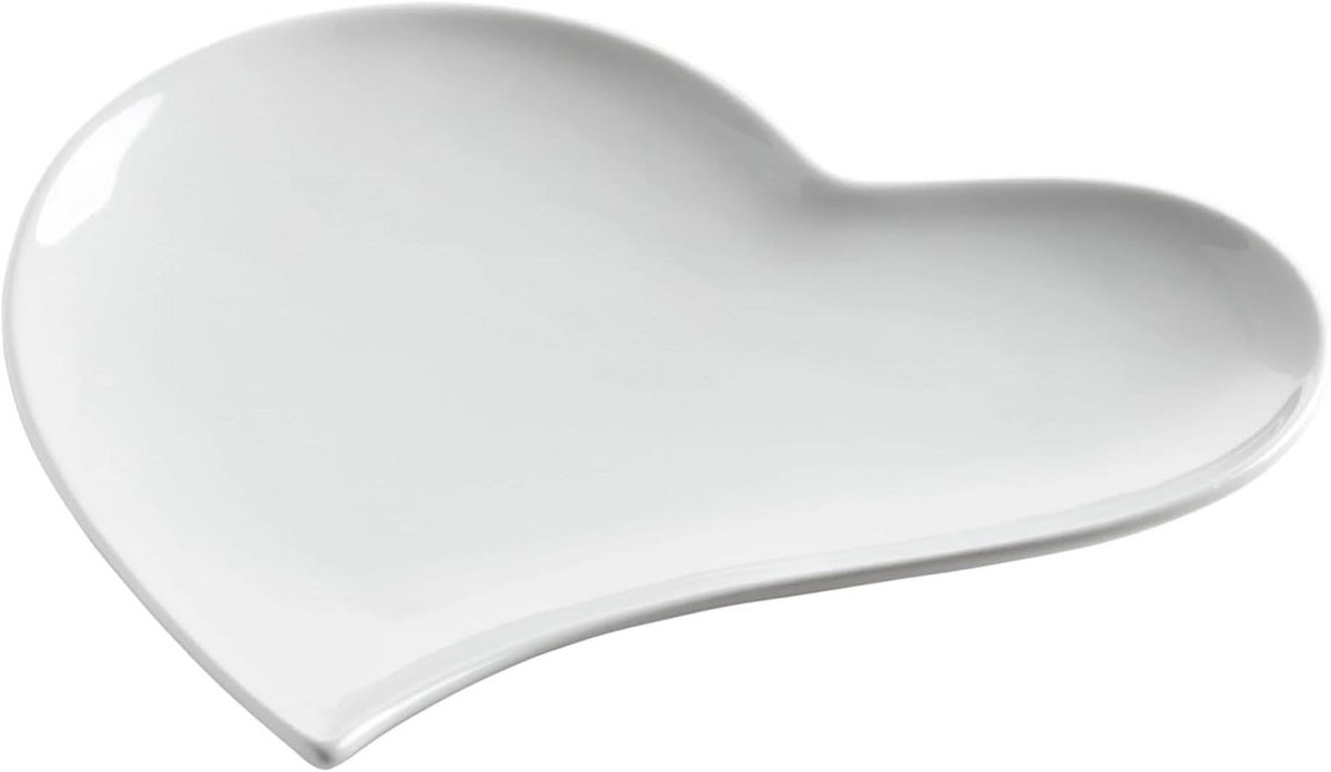 Bord 21 cm wit porselein tijdloze servies combinatie