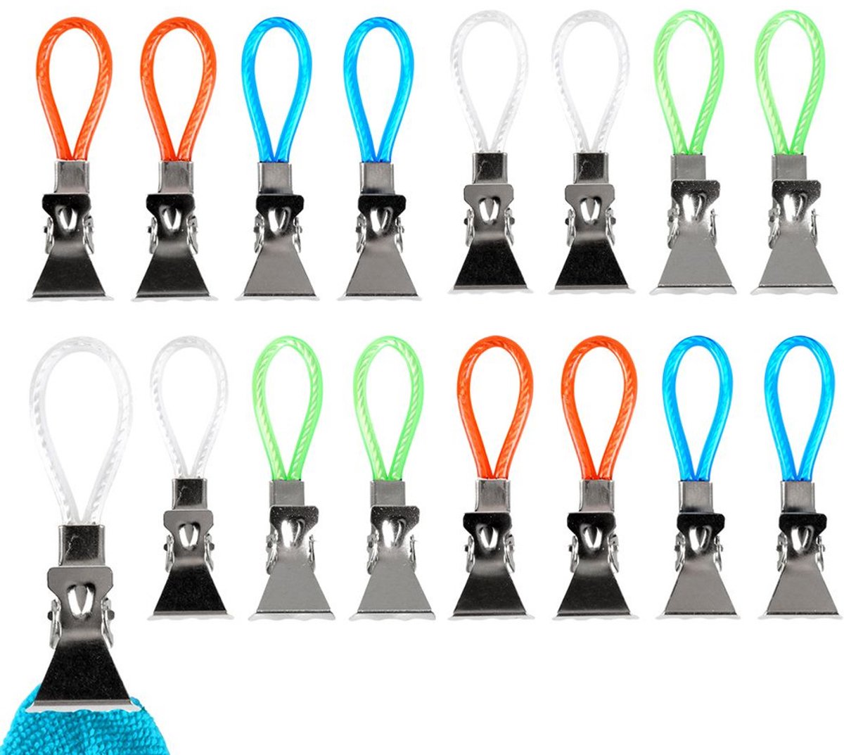 Handdoekclips 16 stuks - Handdoek Clips - Handdoekklem - Handdoekhouders