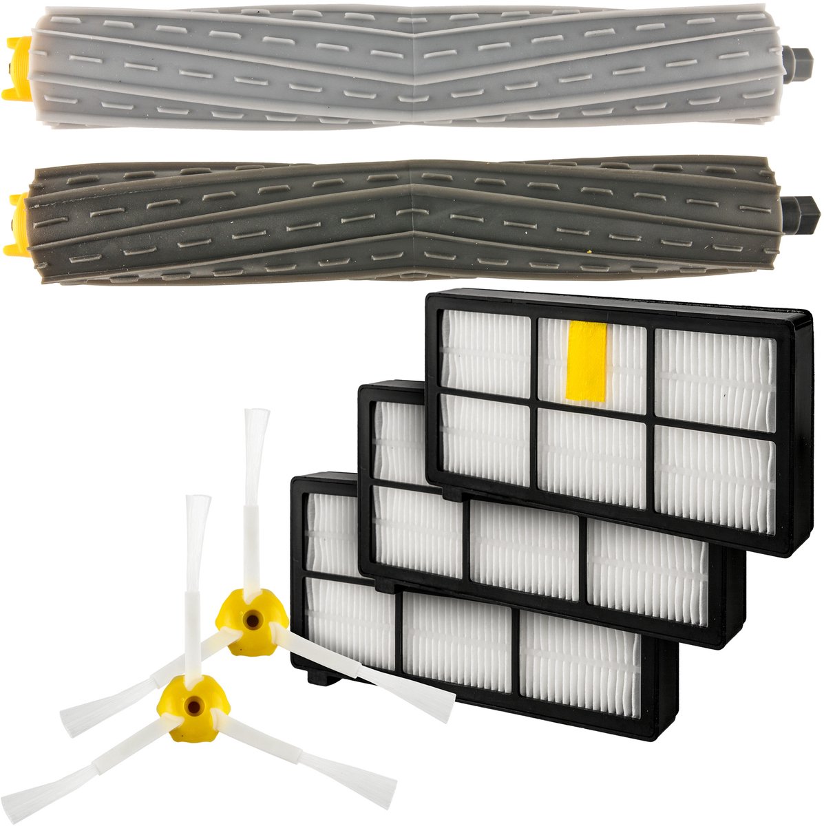 SQOON® Vervangingsset compleet geschikt voor Roomba 800-900 serie