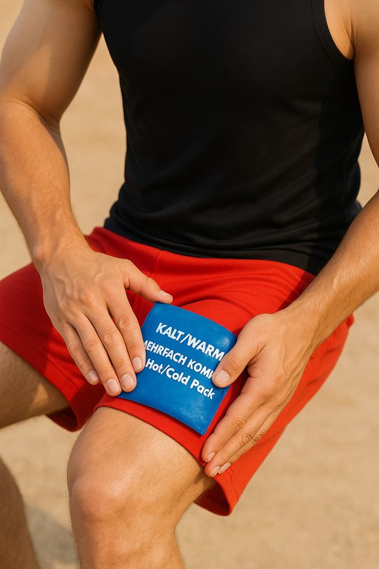 koud-warm kompres - 13 x 14 cm - Hot-cold pack - Flexibel coolpack / icepack / gelpack voor bij blessures — afbeelding 2